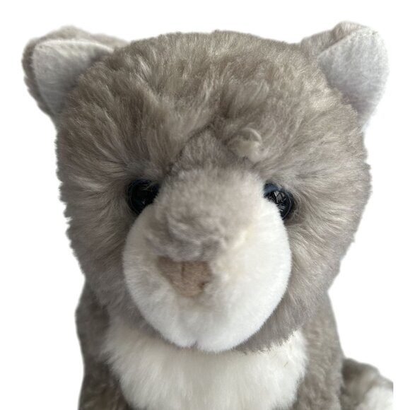 Douglas Cuddle Toys 2021 Gray Plush Cat With Blue Eyes 13" Soft Stuffed Animal - Picture 2 of 5